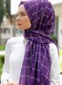 Betulle - Hijab à Motifs Violet - Sal Evi