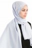 Burcu Grå Chiffon Hijab Madame Polo 130028-4