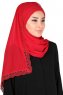 Carin - Hijab Chiffon Pratique Rouge