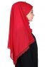 Carin - Hijab Chiffon Pratique Rouge
