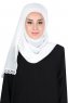 Carin - Hijab Chiffon Pratique Blanc