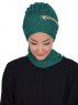 Beatrice Mörkgrön Turban Hijab Ayse Turban 320913-2