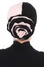Clara - Turban En Coton Vieux Rose & Noir