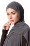 Derya - Hijab Pratique Chiffon Anthracite