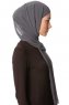 Derya - Hijab Pratique Chiffon Anthracite