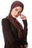 Derya - Hijab Pratique Chiffon Marron