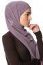 Derya - Hijab Pratique Chiffon Violet