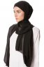 Derya - Hijab Pratique Chiffon Noir