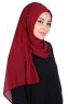 Disa - Hijab Chiffon Pratique Bordeaux