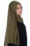 Disa - Hijab Chiffon Pratique Kaki
