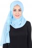 Disa - Hijab Chiffon Pratique Bleu Clair