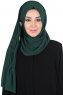 Disa - Hijab Chiffon Pratique Vert Foncé
