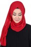 Disa - Hijab Chiffon Pratique Rouge