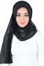 Disa - Hijab Chiffon Pratique Noir
