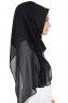 Disa - Hijab Chiffon Pratique Noir