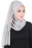 Disa - Hijab Chiffon Pratique Taupe