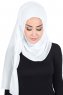 Disa - Hijab Chiffon Pratique Blanc