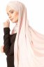 Duru - Hijab Jersey Vieux Rose & Beige