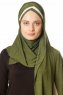 Duru - Hijab Jersey Kaki & Beige