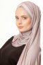 Duru - Hijab Jersey Gris Pierre & Vieux Rose