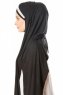 Duru - Hijab Jersey Noir & Gris