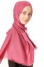 Ece - Hijab Pashmina Rose Foncé