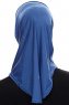 Elif - Hijab Sport Bleu - Ecardin