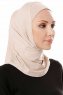 Elif - Hijab Sport Taupe Clair - Ecardin