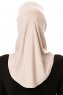 Elif - Hijab Sport Taupe Clair - Ecardin