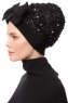 Enfleda - Turban Noir & Noir