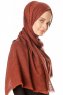 Esana - Hijab Rouge Brique - Madame Polo