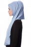 Eslem - Hijab Pile Jersey Bleu Clair - Ecardin
