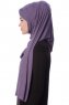 Eslem - Hijab Pile Jersey Violet Foncé - Ecardin