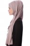 Eslem - Hijab Pile Jersey Gris Pierre - Ecardin