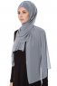 Evren - Chiffon Hijab Gris