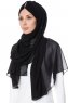 Evren - Chiffon Hijab Noir