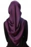Eylul - Hijab Rayon Carré Prune