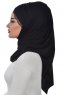 Filippa - Hijab Coton Pratique Noir - Ayse Turban