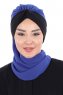 Gill - Hijab Pratique Bleu & Noir