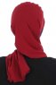 Gill - Hijab Pratique Bordeaux & Bleu Marin