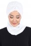 Gill - Hijab Pratique Blanc & Blanc