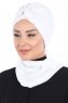Gill - Hijab Pratique Blanc & Blanc