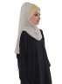Gina Taupe Praktisk One-Piece Hijab Ayse Turban 324104-2