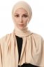 Hande - Hijab En Coton Beige - Gülsoy