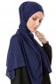 Hande - Hijab En Coton Bleu Marin - Gülsoy
