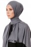 Hande - Hijab En Coton Gris Foncé - Gülsoy
