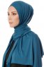 Hande - Hijab En Coton Bleu Pétrole - Gülsoy