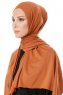 Hande - Hijab En Coton Terracotta - Gülsoy