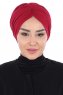 Jill - Turban En Coton Bordeaux - Ayse Turban