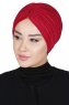 Jill - Turban En Coton Bordeaux - Ayse Turban
